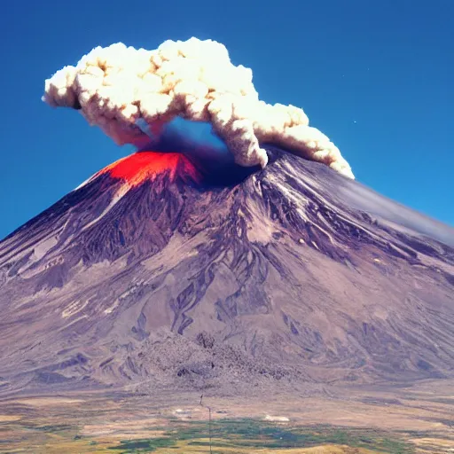 Image similar to mount saint helens erupting doritos