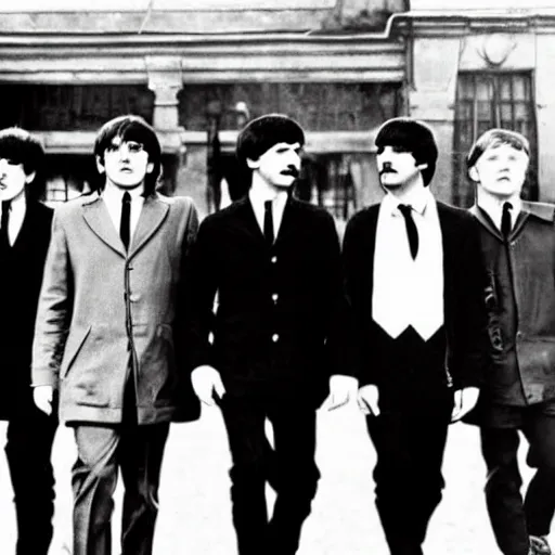 Image similar to soviet beatles