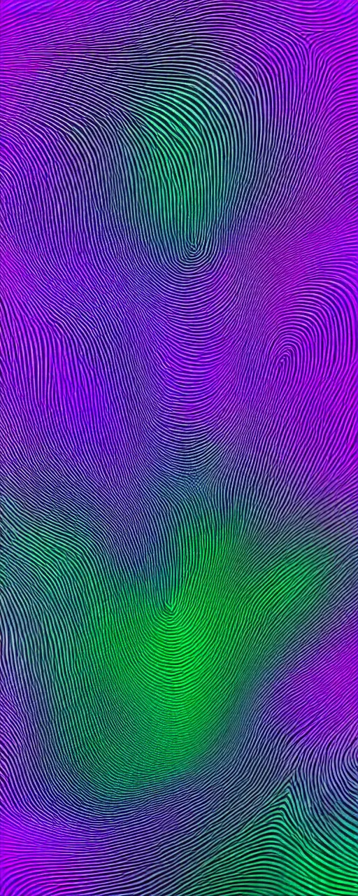 Prompt: a black background with a purple and green wave, a raytraced image by stanley twardowicz, behance, generative art, black background, matte background, smokey background