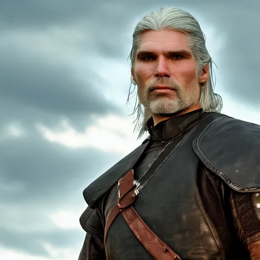 Image similar to anson mount as geralt