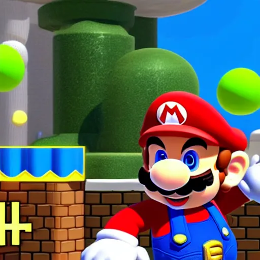 Prompt: Super Mario 65 reveal trailer 4k HDR