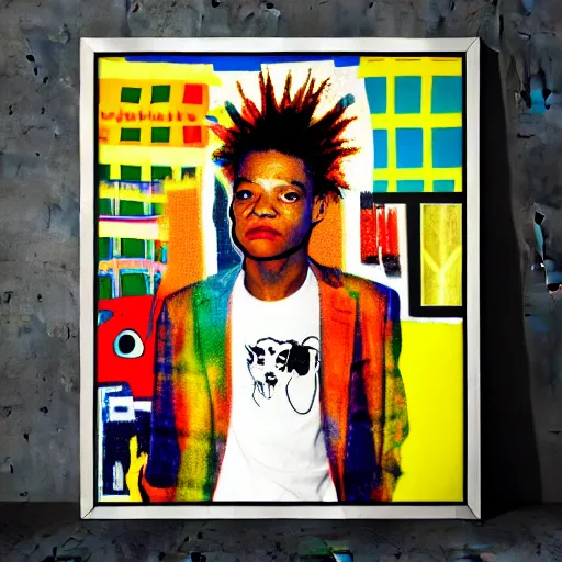 Prompt: late night nyc drugs basquiat digital art, golden ratio, art canvas, award winning, masterpiece artstation 8 k 1 5 0 mpx