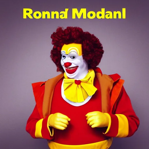 Image similar to Ronald McDonald's album art