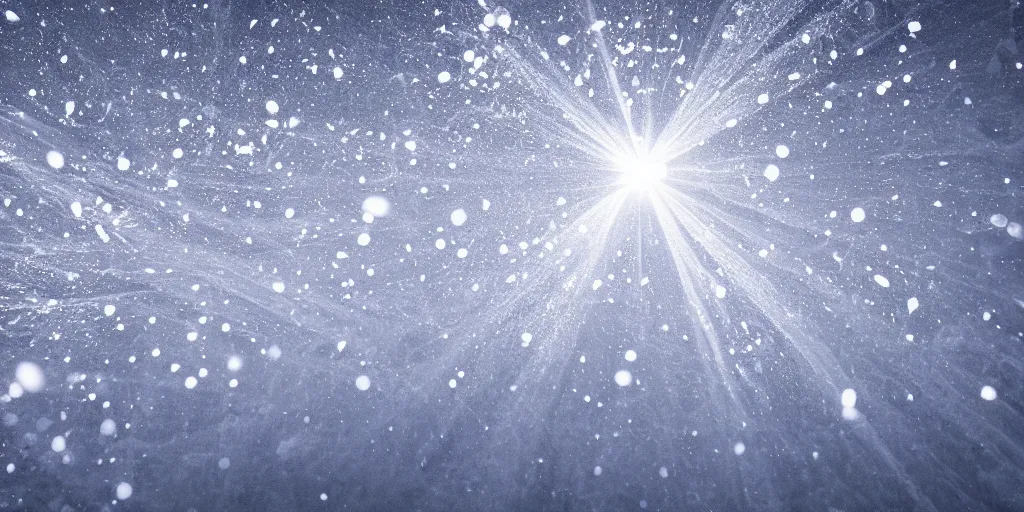 Prompt: Particles of light fall beautifully like snow, dreamlike, natural background, 4k, HDR