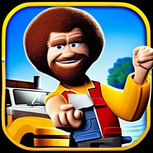 Prompt: bob ross fights bob the builder! n 9