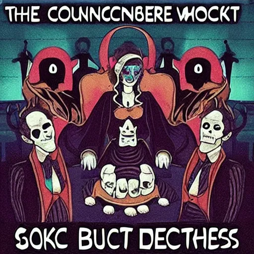 Image similar to The Council of Spooky Bitches,