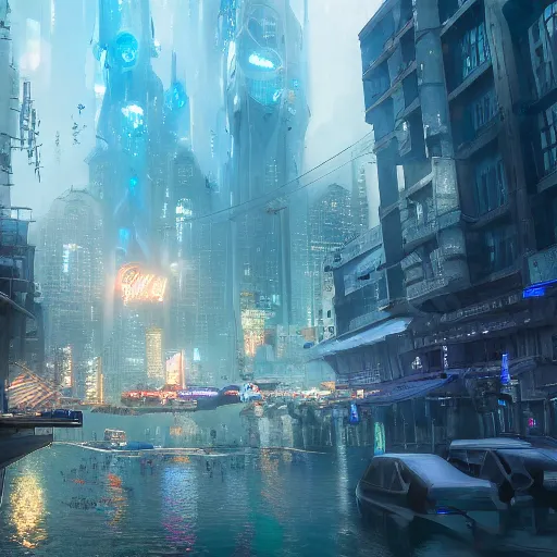 Prompt: City under the water ,cinematic shot, epic, volumetric lighting, made by Stanley Artgerm Lau, WLOP, Rossdraws, ArtStation, CGSociety, concept art, cgsociety, octane render, trending on artstation, artstationHD, artstationHQ, unreal engine, 4k, 8k,