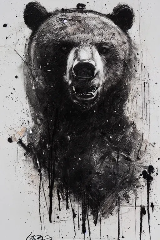 Image similar to agressive bear by Guy Denning