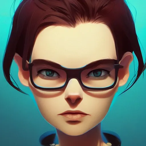 Image similar to face icon stylized minimalist contact 1 9 9 7, loftis, cory behance hd by jesper ejsing, by rhads, makoto shinkai and lois van baarle, ilya kuvshinov, rossdraws global illumination