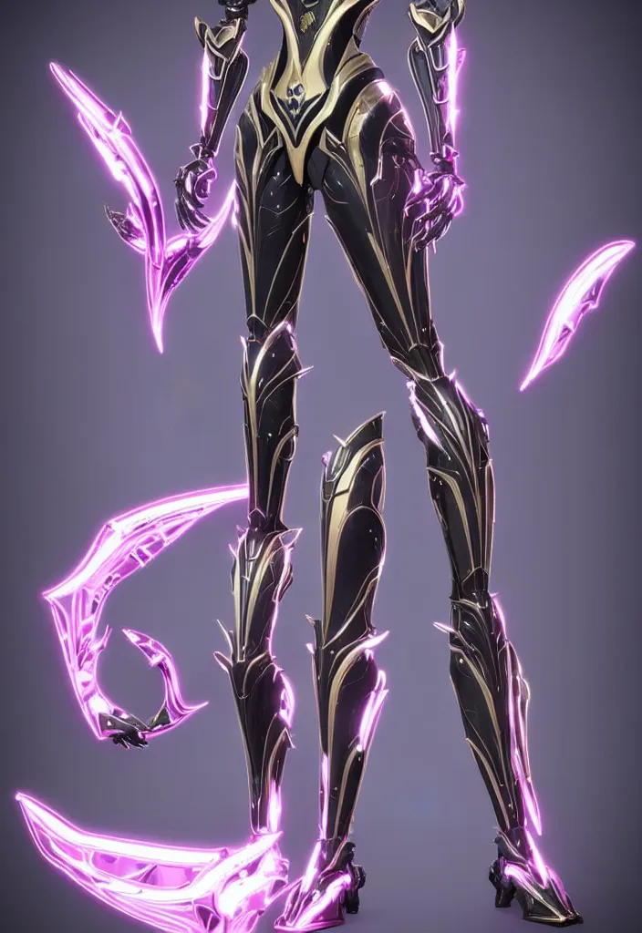 Image similar to exquisite full body shot of a beautiful stunning saryn prime warframe, that's a beautiful stunning anthropomorphic robot female dragon with metal cat ears, cute elegant pose, robot cat paws for feet, thick warframe legs, detailed arms, sharp claws, slick pink armor, streamlined white armor, long elegant tail, two arms, two legs, long tail, detailed warframe fanart, destiny fanart, macro art, dragon art, furry art, realistic digital art, warframe art, Destiny art, furaffinity, DeviantArt, artstation, 3D realistic, 8k HD, octane render