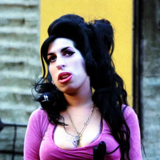 Image similar to amy winehouse outside ” club - 2 7 ”