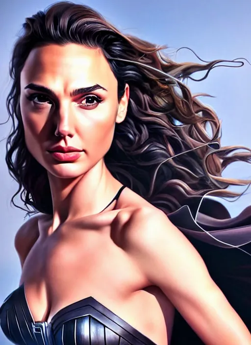 Prompt: full length photo of a gorgeous gal gadot in the style of stefan kostic, realistic, sharp focus, 8k high definition, insanely detailed, intricate, elegant, art by stanley lau and artgerm