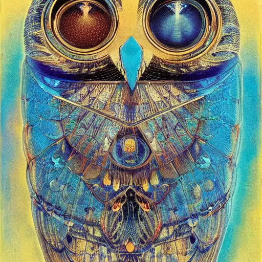 Prompt: reflective futuristic unique reservoir crystal owl pinot vodka chinon , by Bruce Pennington and J.M.W. Turner and Johfra Bosschart , pixel perfect , #micro , poster art