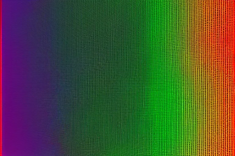 Image similar to wall made of thousands of vertical rectangles, different colors, perlin noise pattern, front elevation, backlight