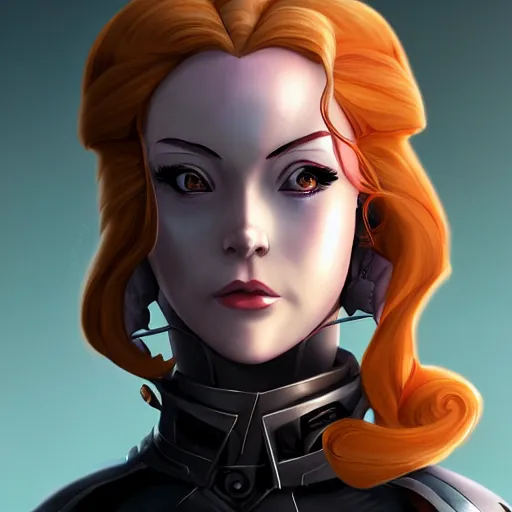 Image similar to portrait of duchess satine kryze of mandalore, anime fantasy illustration by tomoyuki yamasaki, kyoto studio, madhouse, ufotable, comixwave films, trending on artstation