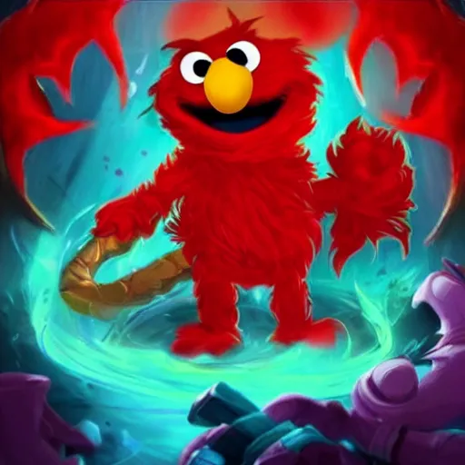 Prompt: elmo in league of legends