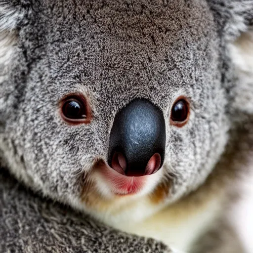 Prompt: award winning macro photograph of the whiskers on a koala which has whiskers and claws. focus on the whiskers. extreme detail, hyperrealistic photo, smooth, trending on artstation
