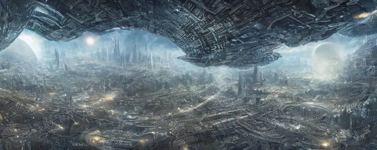 Image similar to internal City in the internal earth, dream scape, futuristic, DMT by steven spielberg, epic composition, sci-fi, intricate, elegant, highly detailed, digital painting, sharp focus