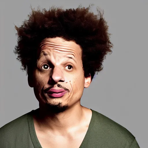 Prompt: eric andre's head and face on the body of a fat walrus