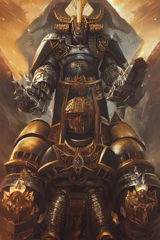 Image similar to queen portrait heros warhammer 4 0 k horus heresy fanart - the primarchs emperor by johannes helgeson animated with vfx concept artist & illustrator global illumination ray tracing hdr fanart arstation zbrush central hardmesh 8 k octane renderer comics stylized