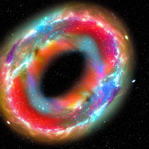 Image similar to torus made of galaxies