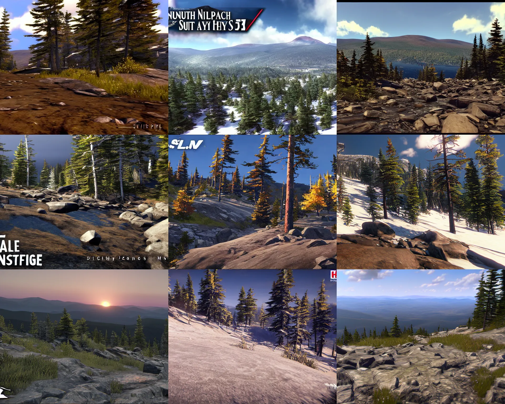 Prompt: new hampshire, mount lafayette, life is strange ps 3 gameplay ( 2 0 1 5 ), unreal engine render