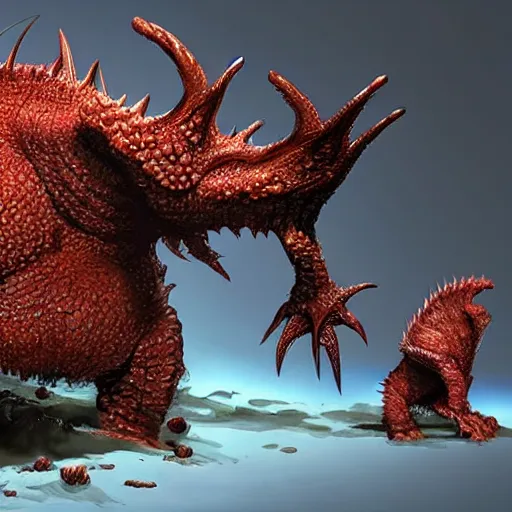 Prompt: jim henson studios creates zergling concept creature