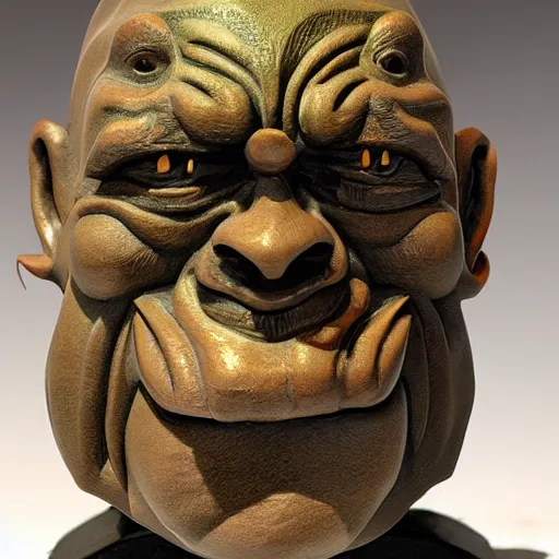 Image similar to moche orc sculpture