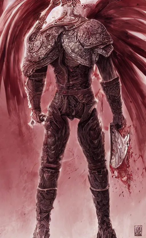 Image similar to full body shot Guts Berserk fan art, digital 2d, extremely detailed, made by wlop, maxwell boas, Naranbaatar Ganbold