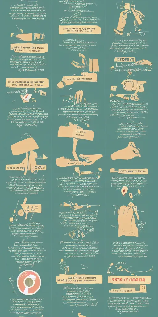 Image similar to how to communicate with aggressive customers, pastel infographic by Wes Anderson