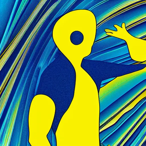 man and wasp morphing in surreal sketch style, blue | Stable Diffusion ...