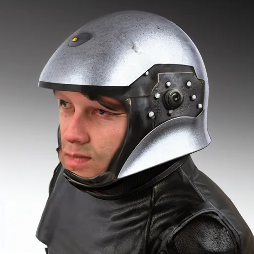 Image similar to a science fiction original concept helmet