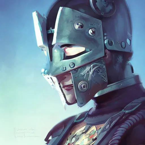 Image similar to cyberpunk viking helmet mask warrior goddess robot ninja fantasy, art gta 5 cover, official fanart behance hd artstation by jesper ejsing, by rhads, makoto shinkai and lois van baarle, ilya kuvshinov, ossdraws