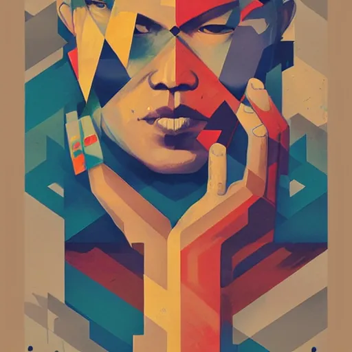 Prompt: Supreme x Sifu Profile Picture by Sachin Teng, asymmetrical, Organic Painting , Matte Painting, geometric shapes, hard edges, graffiti, street art,:2 by Sachin Teng:4