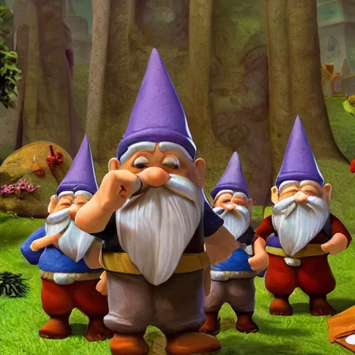 Image similar to the kingdom of the gnomes, the secret world of gnomes