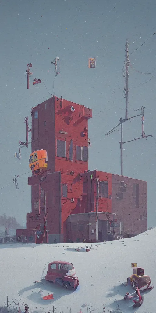 Prompt: painting by Simon Stålenhag