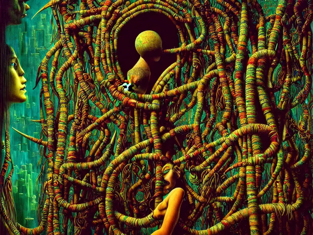 Image similar to highly detailed photo of ayahuasca, trending on deviantart, neo surrealism, sharp focus, octane, masterpiece, art by max ernst