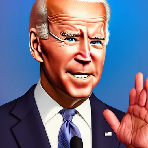 Image similar to Joe Biden as a Pixar character