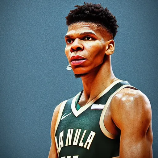 Prompt: giannis antetokounmpo as hestia the greek god, aesthetic octane render, 8 k hyperrealistic, futuristic