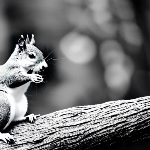 Image similar to black and white outline of a squirrel with a white background