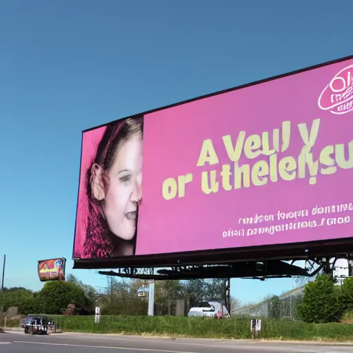 Image similar to a billboard advertising itself