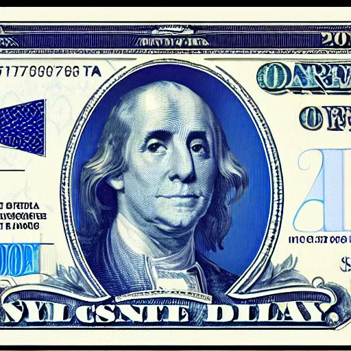 Image similar to blue 20 dollar bill