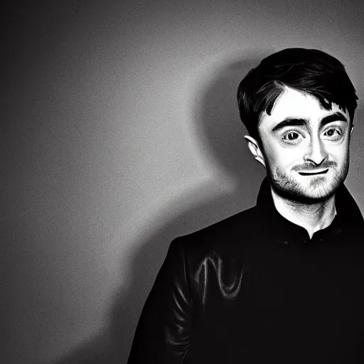 Image similar to daniel radcliffe as mario, photo from a promo shoot, studio lighting, black background