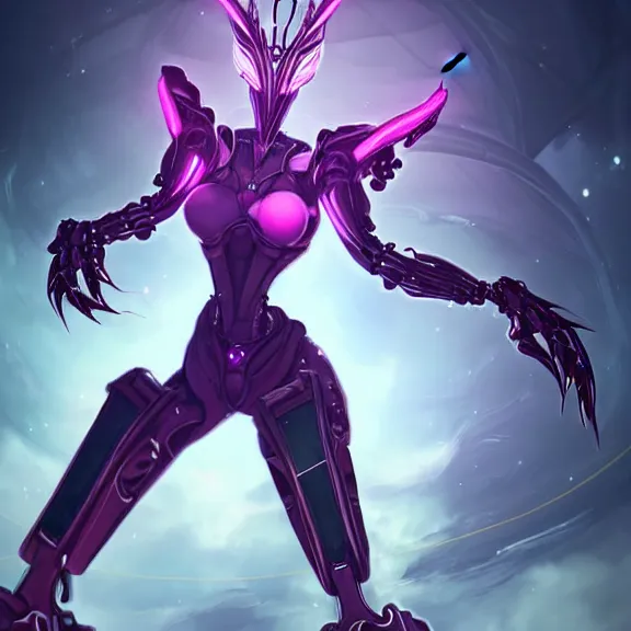 Prompt: highly detailed giantess shot exquisite warframe fanart, worm's eye view, looking up at a giant beautiful stunning saryn prime female warframe, as a stunning anthropomorphic robot female dragon, looming over you, dancing elegantly over you, sleek bright white armor with glowing fuchsia accents, proportionally accurate, anatomically correct, sharp detailed robot dragon paws, two arms, two legs, camera close to the legs and feet, giantess shot, furry shot, upward shot, ground view shot, paw shot, leg and hip shot, elegant shot, epic low shot, high quality, captura, realistic, sci fi, professional digital art, high end digital art, furry art, macro art, giantess art, anthro art, DeviantArt, artstation, Furaffinity, 3D realism, 8k HD octane render, epic lighting, depth of field
