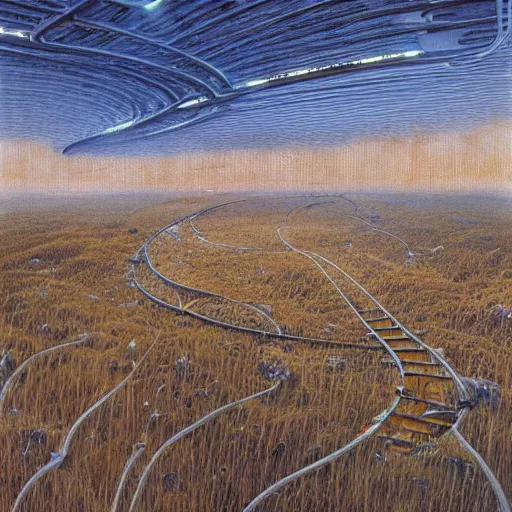 Prompt: A Landscape by Peter Gric and Peter Elson