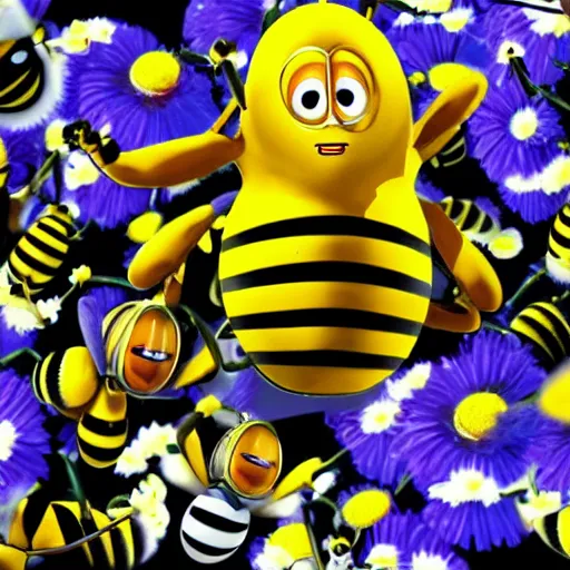 Prompt: bee movie in the style of bee movie