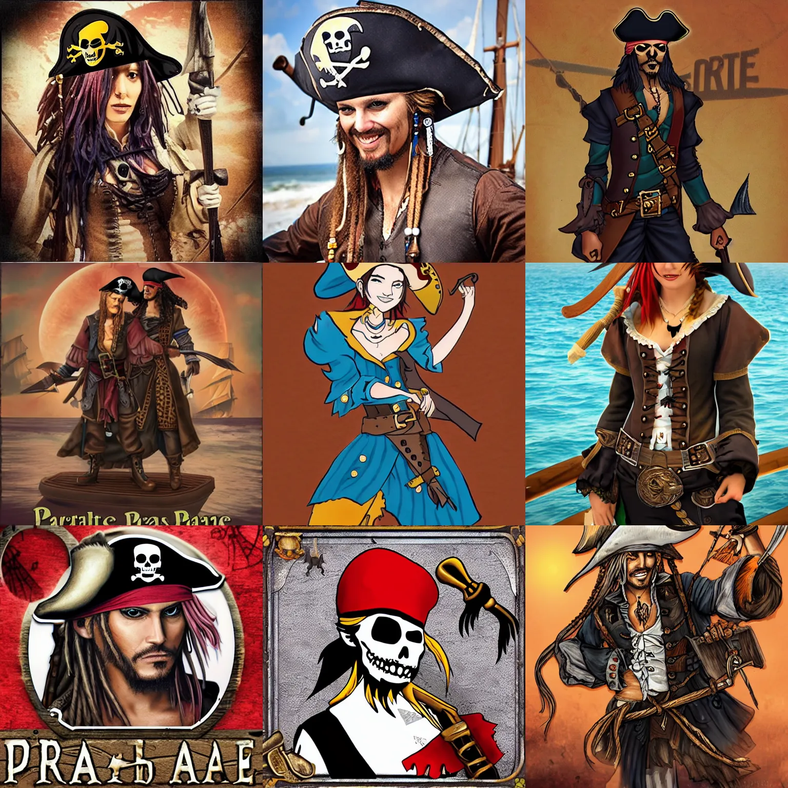 Prompt: pirate bae