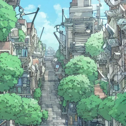 Prompt: studio ghibli buff racoon detailed dystopian city