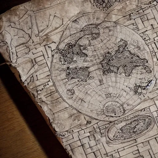 Image similar to ancient map, labyrinth map, old paper