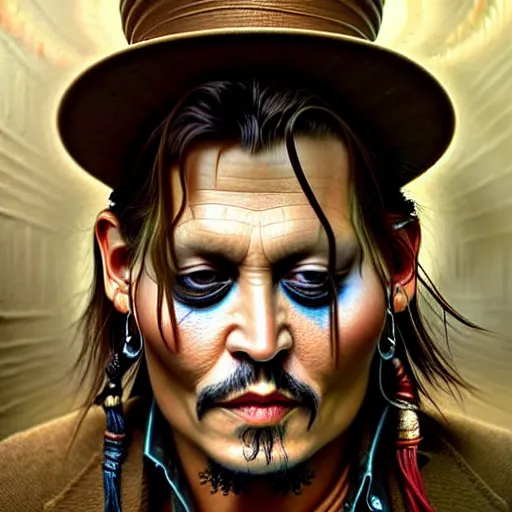 johnny depp missing his arms and legs, intricate, | Stable Diffusion ...